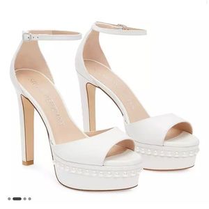 Stuart Weitzman DiscoPlatform Pearl Sandal